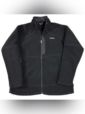 Undefeated UNDFTD Fleece Jacket Men’s Medium Black Full Zip Five Strikes Sherpa
